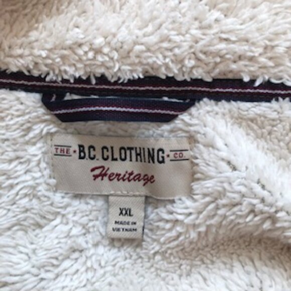 B.C. Clothing Heritage Sherpa Men's Pullover Fleece Lined Waffle Sage Green XXL - Picture 6 of 8